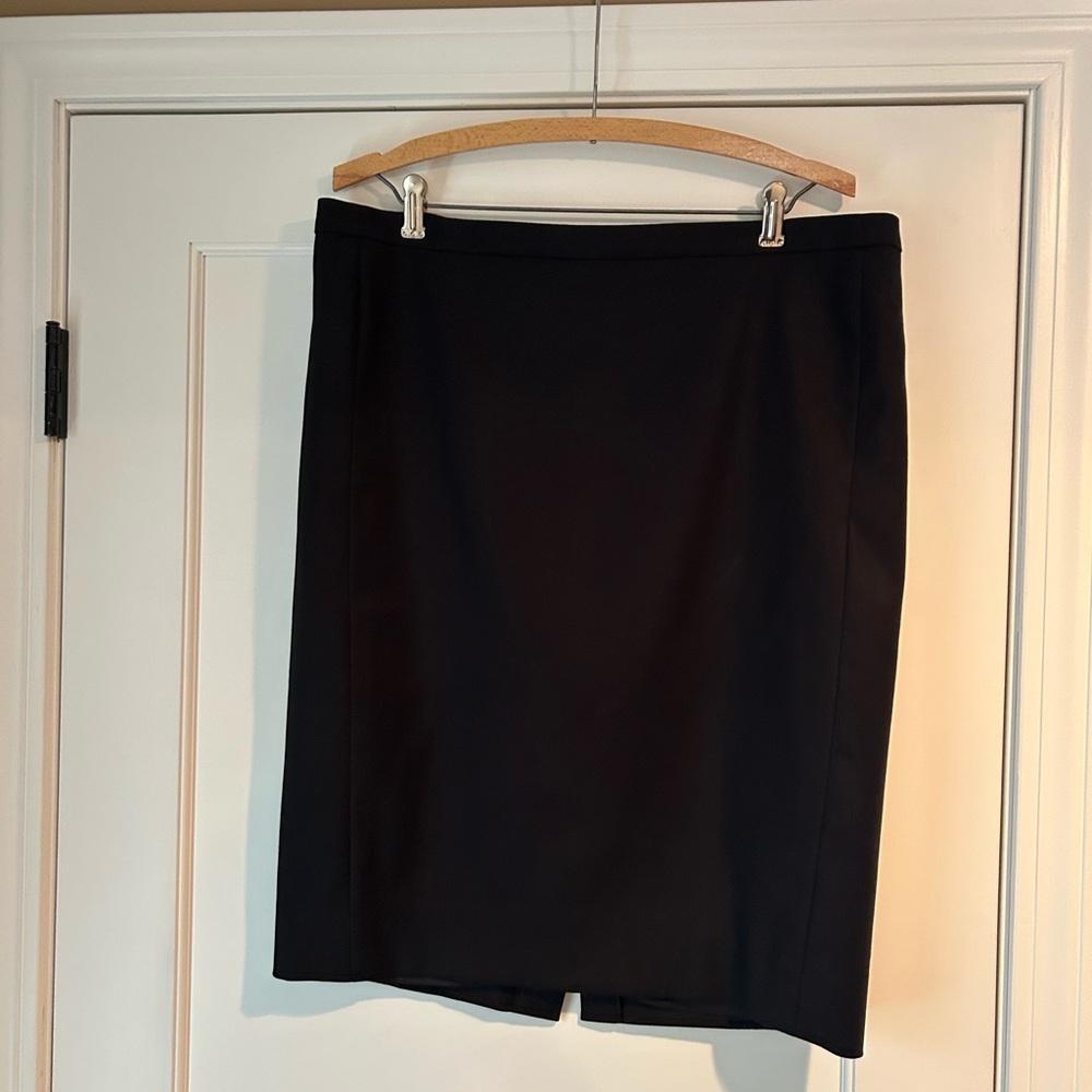 JCREW,SKIRT,size 14,Black ,cotton/fully lined,perfect condition 24”L